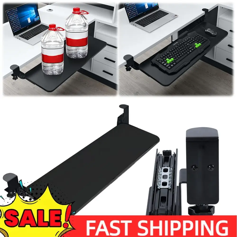 

Выдвижной лоток для клавиатуры, регулируемый по высоте лоток для мыши для печати компьютерной клавиатуры и мыши, выдвижная платформа, компьютерный ящик