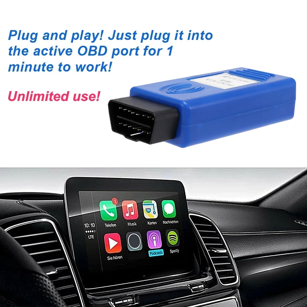 เครื่องมือเปิดใช้งานAUXสําหรับBenz GLC C A E GLA W205 X253 W222 W447 OBD AUX & VIMในActivator