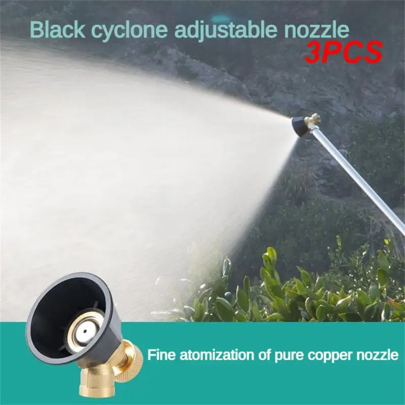 

3PCS Brass Misting Spray Nozzle Atomizing Spray Garden Sprinklers Agricultural Irrigation System Adapter Fitting For Landscaping