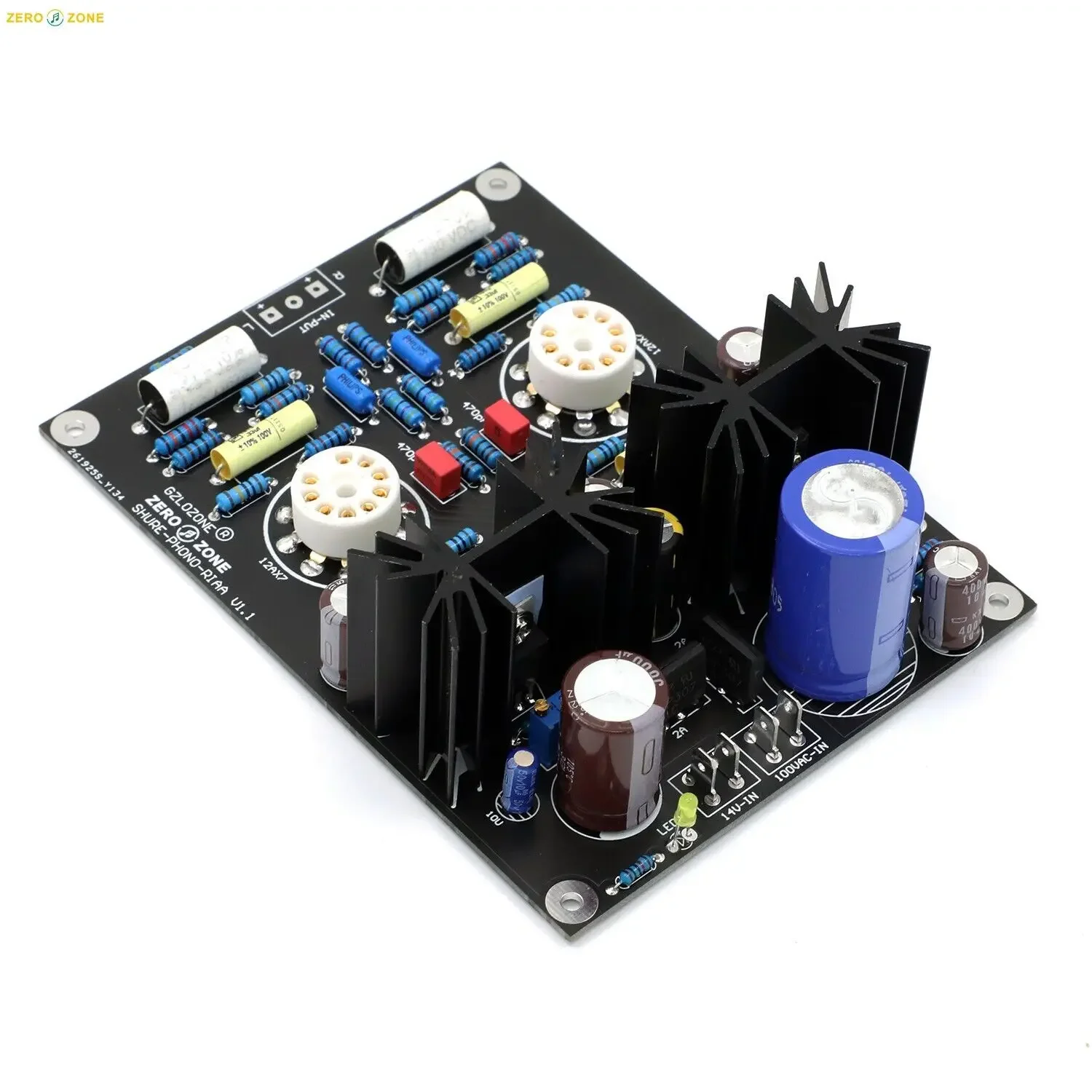 HIFI 12AX7 أنبوب ملليمتر RIAA الدوار فونو Preamplifier PCB/مكبر للصوت عدة/أمبير مجلس قاعدة على SHUER M-65
