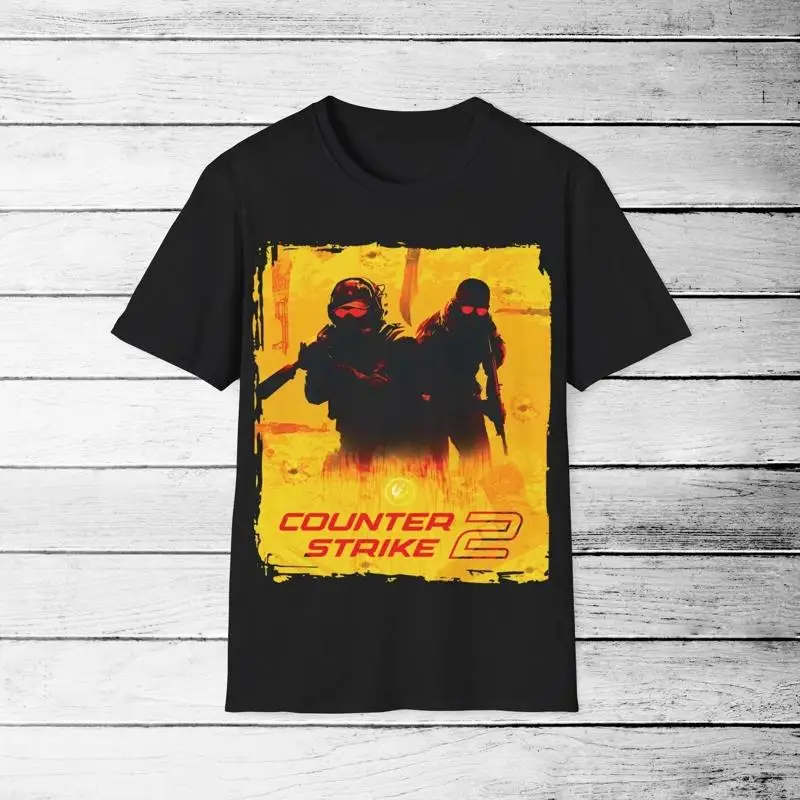 New Counter Strike Logo Black T Shirt
