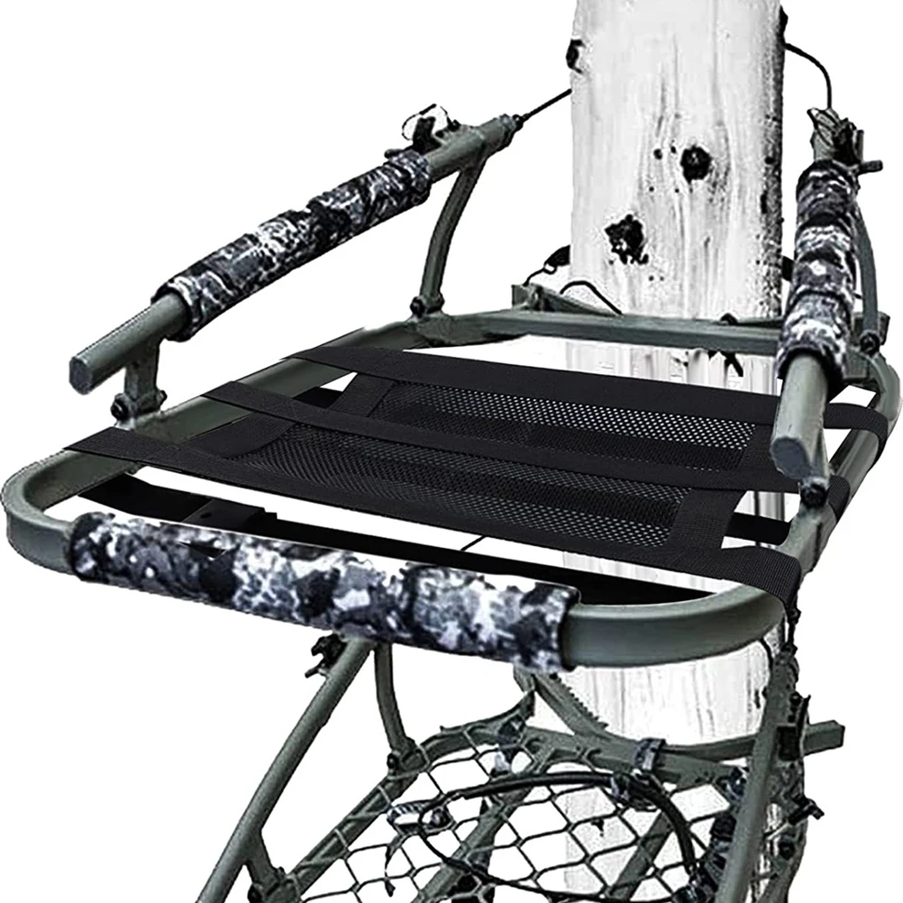1 قطعة كرسي حامل شجرة قابل للتعديل شبكة تنفس في الهواء الطلق التخييم الصيد مقعد الصيد للبالغين الاطفال كرسي تسلق دائم #2