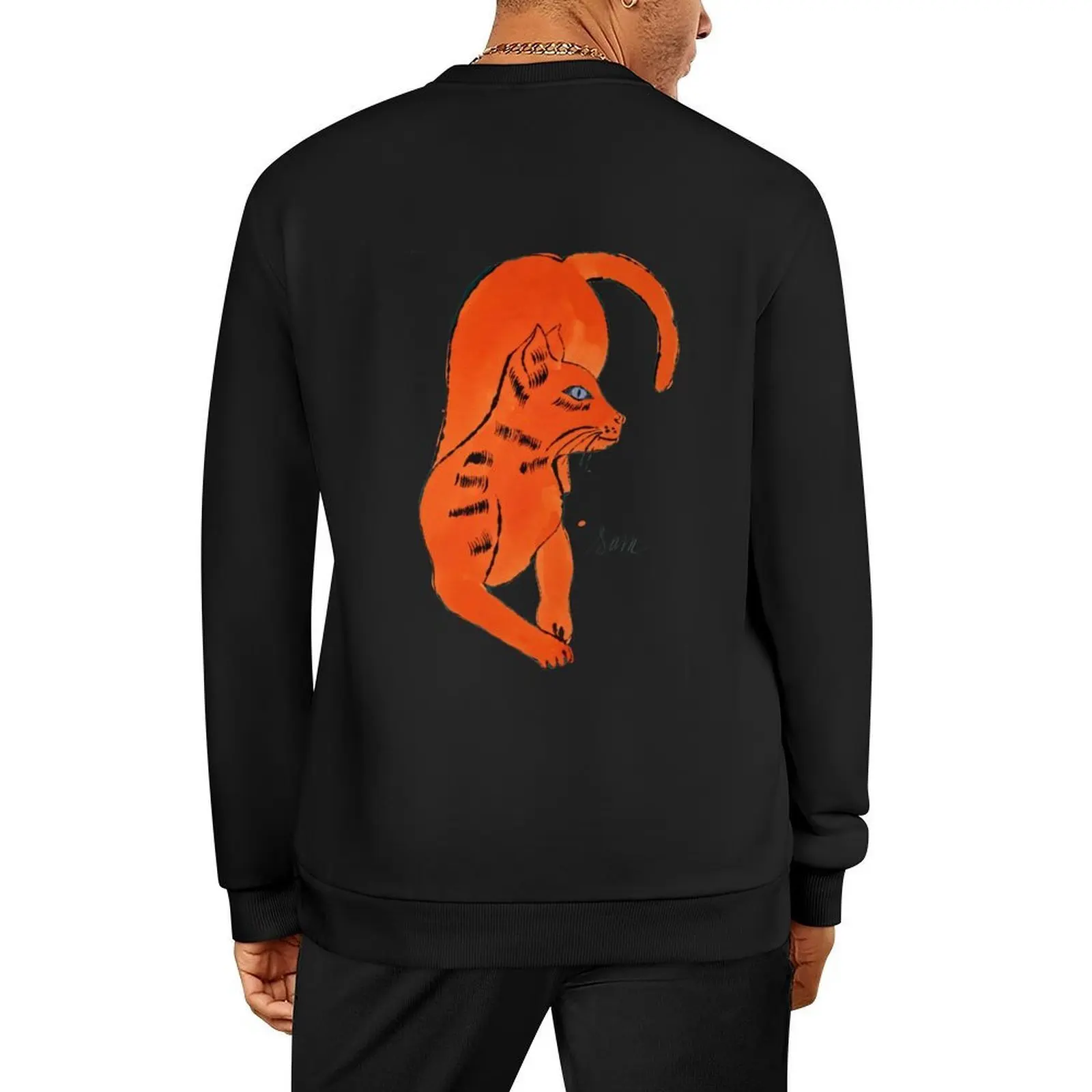 

Andy Warhol : Sam Cat Pullover autumn men's autumn clothes anime clothes fashion men sweatshirt