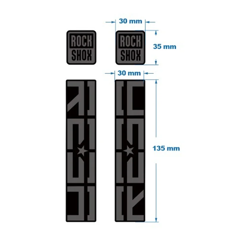 MTB Raod Bike Front Fork Sticker for 2020 Rock Shox Reba Vinyl Waterproof Sunscreen Antifade Cycling Bicycle Decal