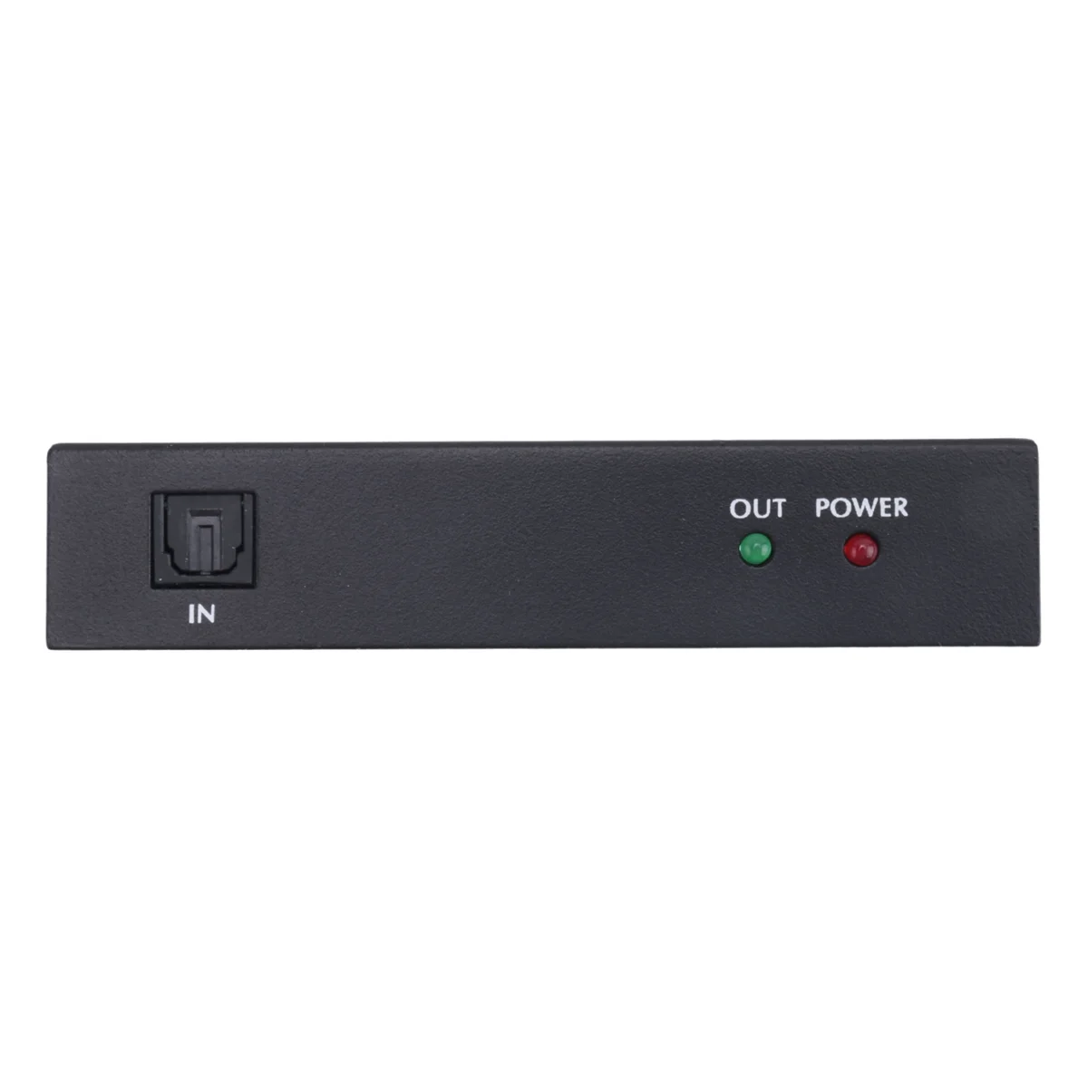 GZMO Digital Optical Audio 1X4 Splitter Digital SPDIF Toslink Optical Fiber Audio Splitter 1 in 4 Out Aluminum Alloy(US Plug)