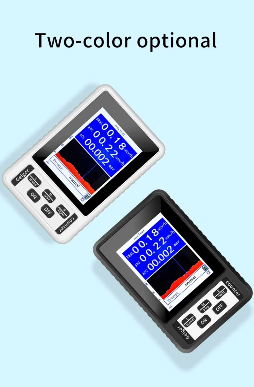 ガイガーカウンター 核放射線検出器 X線 Γ線 Β線検出器 リアルタイム