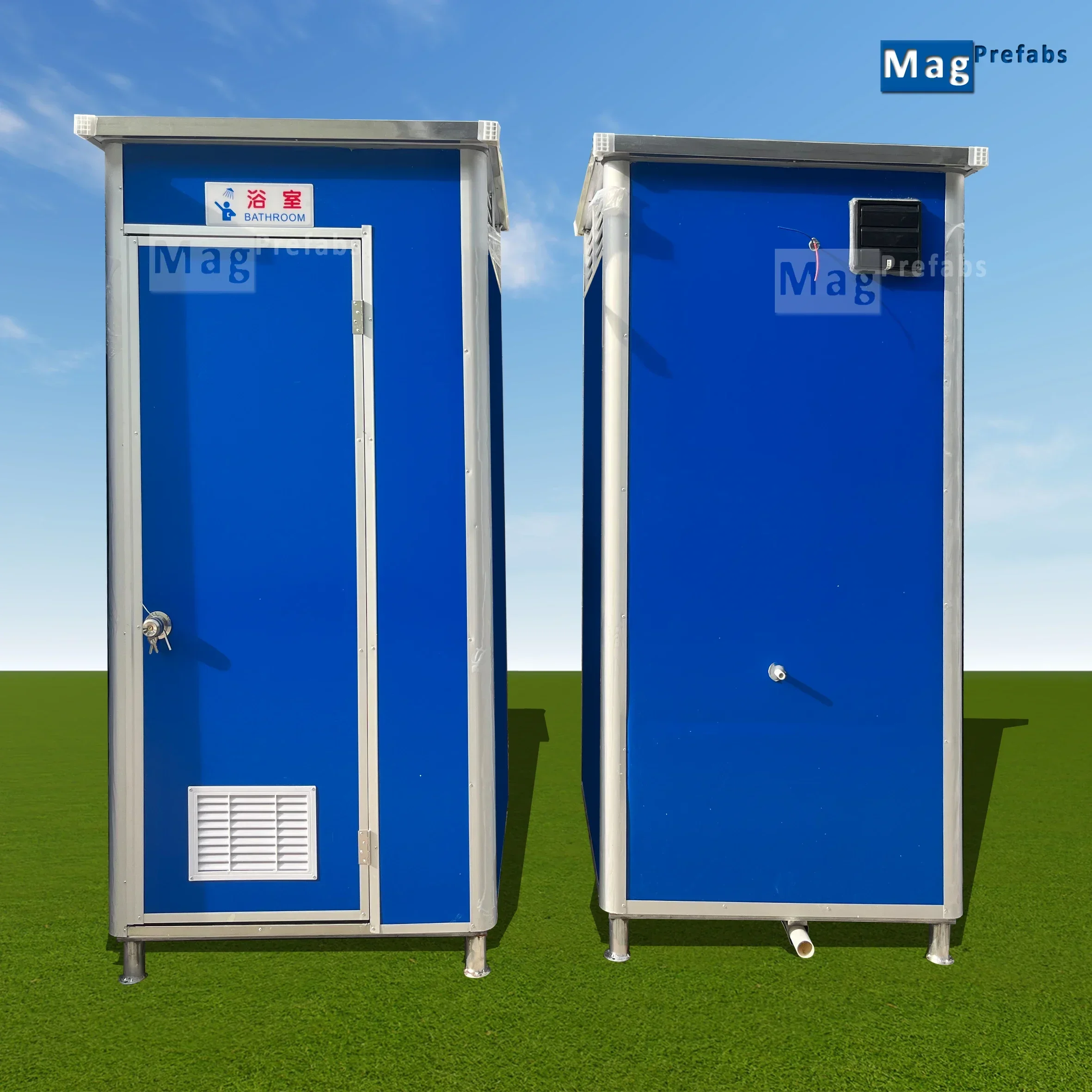 Outdoor Public Camping Toilet Graphic Design Portable Toilets Modern Portable Toilet And Shower Mobile Plastic China Blue, White