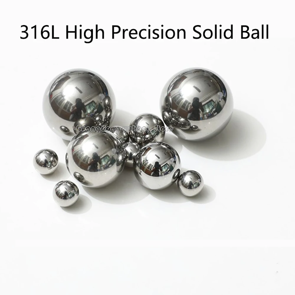 316L Solid Stainless Steel Balls Big Steel Ball Dia 1.588 1.8 2.778 20.638 28.575 38 50.8 55 70mm High Precision Bearing Balls