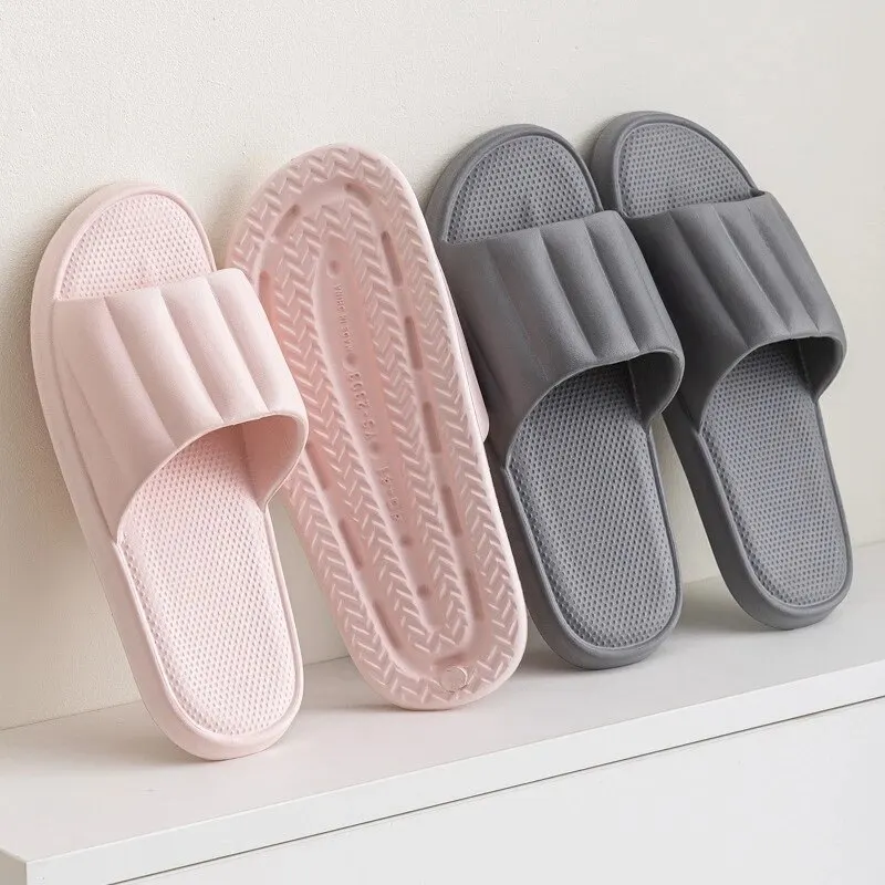 Fashion Women's Summer Slippers Eva High Quality Soft Bottom Sandals Shoes For Men Indoor Non-Slip Female Cloud Cushion Slides