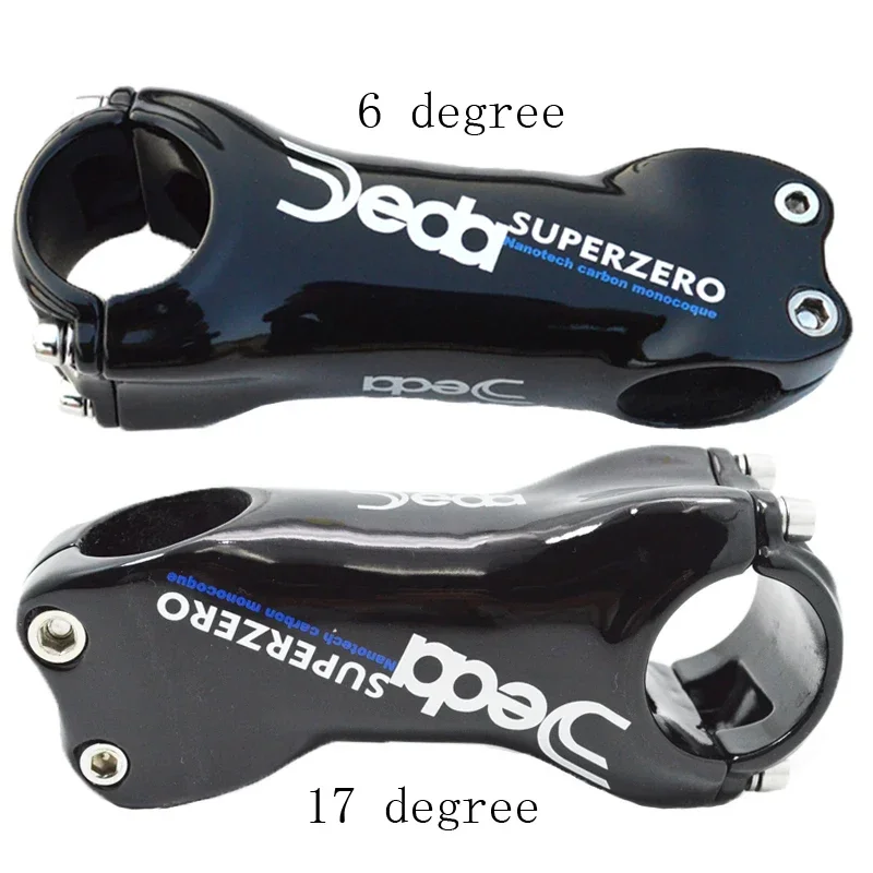 DEDA Full Carbon Black Color Stem Ultra Light 6 Degree 17 Degree 60mm-130mm Stem Mountain Bike Road Bike Stem