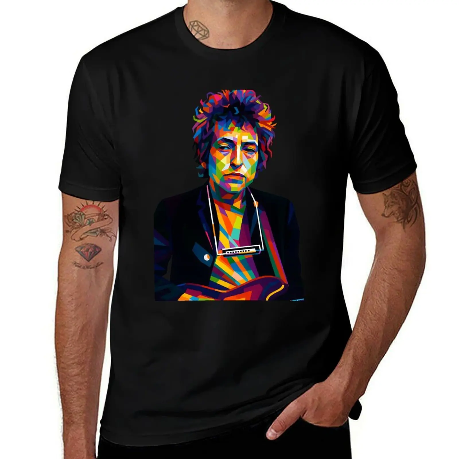 

Bob Dylan PopArt T-Shirt gifts for boyfriend sports fans designer shirts blacks men tshirt