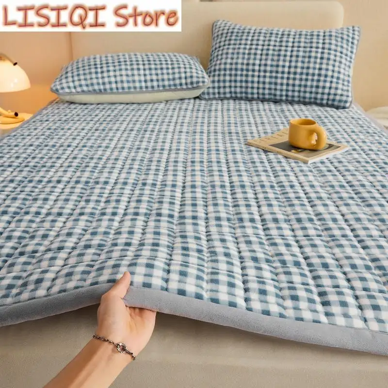 New Soft Mattress Thin Mattress Printed Class A Milk Flour Mattress Solid Color Mattress Tatami Student Dormitory