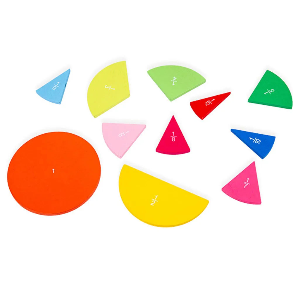 1 Peça Kit Educacional de Círculos de Frações Coloridos para Aprendizagem de Matemática, Recurso Didático de Frações em Forma de Torta para Crianças, Multiplicação Visual e Contagem