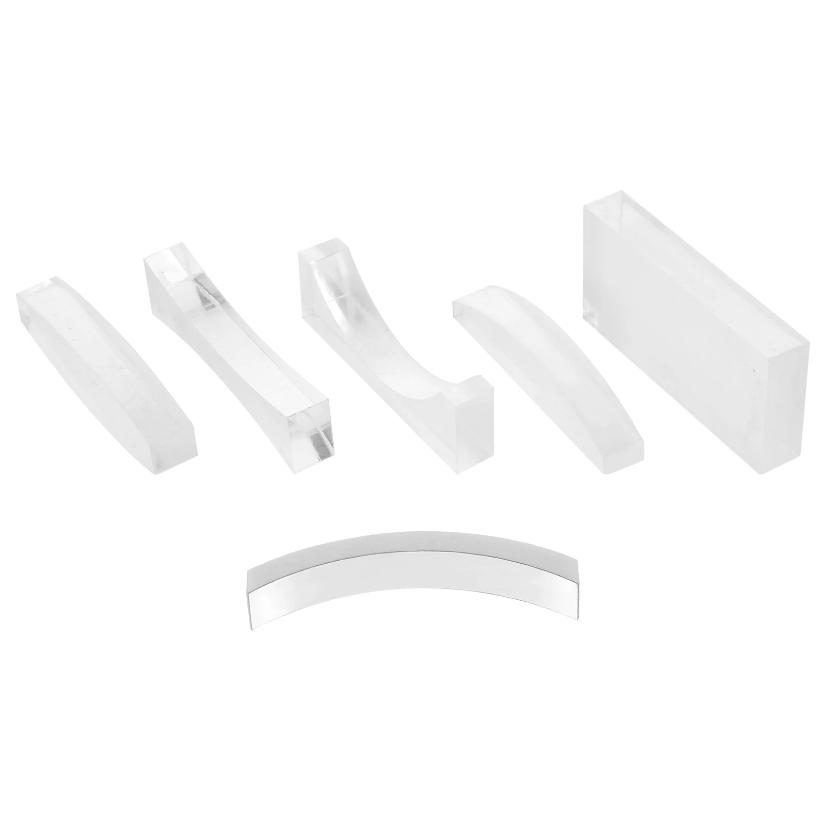 1 Set Physical Optical Concave and Convex Lens Kit for Scientific Experiment Teaching Project Use Durable Glass