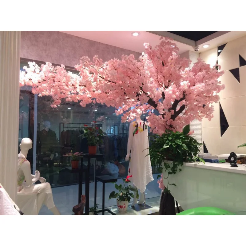 Custom. Indoor Large Decoration Wedding Centerpiece Flower Artificial Cherry Blossom Plants Trees