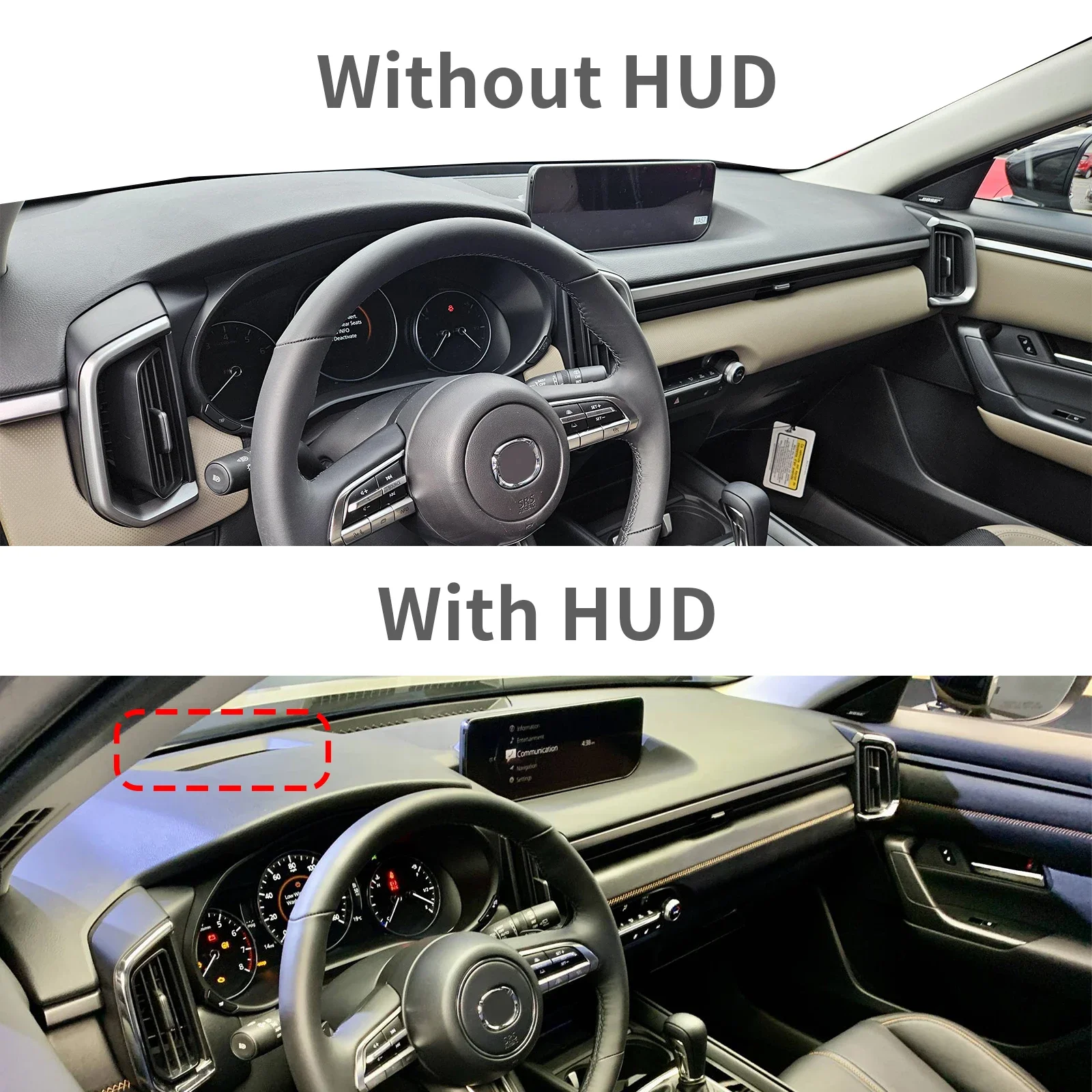 ملحقات حصيرة لوحة سيارة لمازدا CX-50 CX50 2025 2024 2023 ظلة واقية السجاد داش حصيرة داشمات