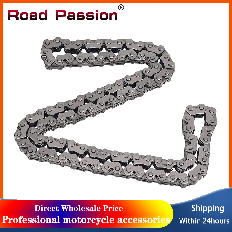 

Motorcycle Crankshaft Cam Timing Chain 3+4 132 Links for HONDA VFR800 VFR800F VFR800FD ABS Interceptor Deluxe 14401-MCW-003