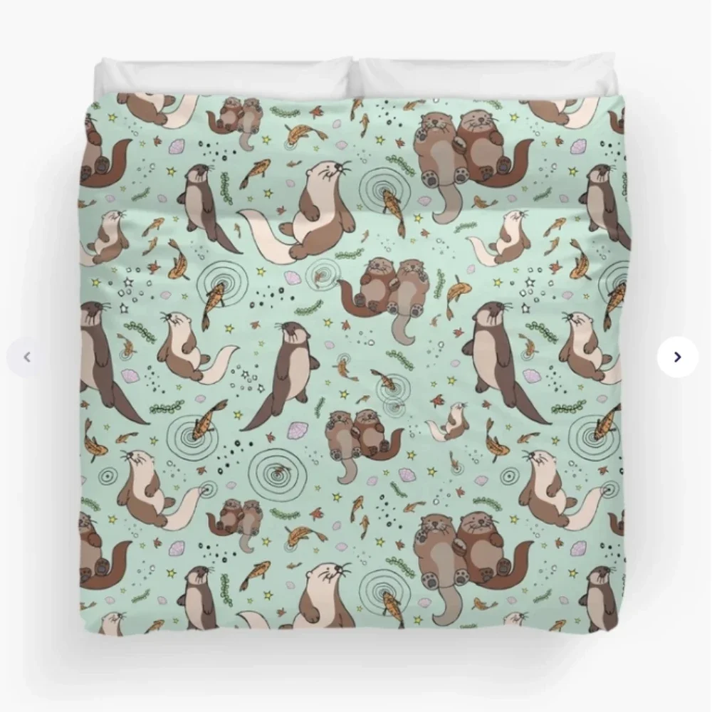 

Cute Capybara Pattern Bedding Duvet Cover for Animal Bedroom Decor Comfortable and Soft Quilt Cover