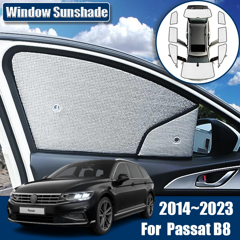 

For Volkswagen VW Passat B8 Estate Accessories 2014~2023 Car Sunscreen Sunshade Window Anti-UV Visor Blind Cover Interior Parts