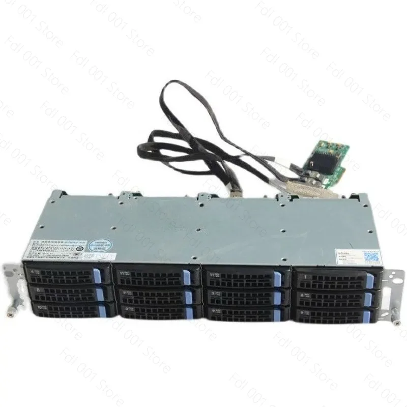 12-Disk 3.5-inch hard disk cage hot-swappable NAS 12Gb extended storage SAS/SATA