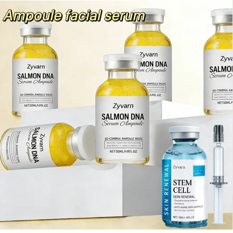 

Popular Ampoule Facial Serum For All Skin Types Deeply Hydrates, Lifts And Firms, PDRN Rejuvenating Korean Skincare Salmon Serum