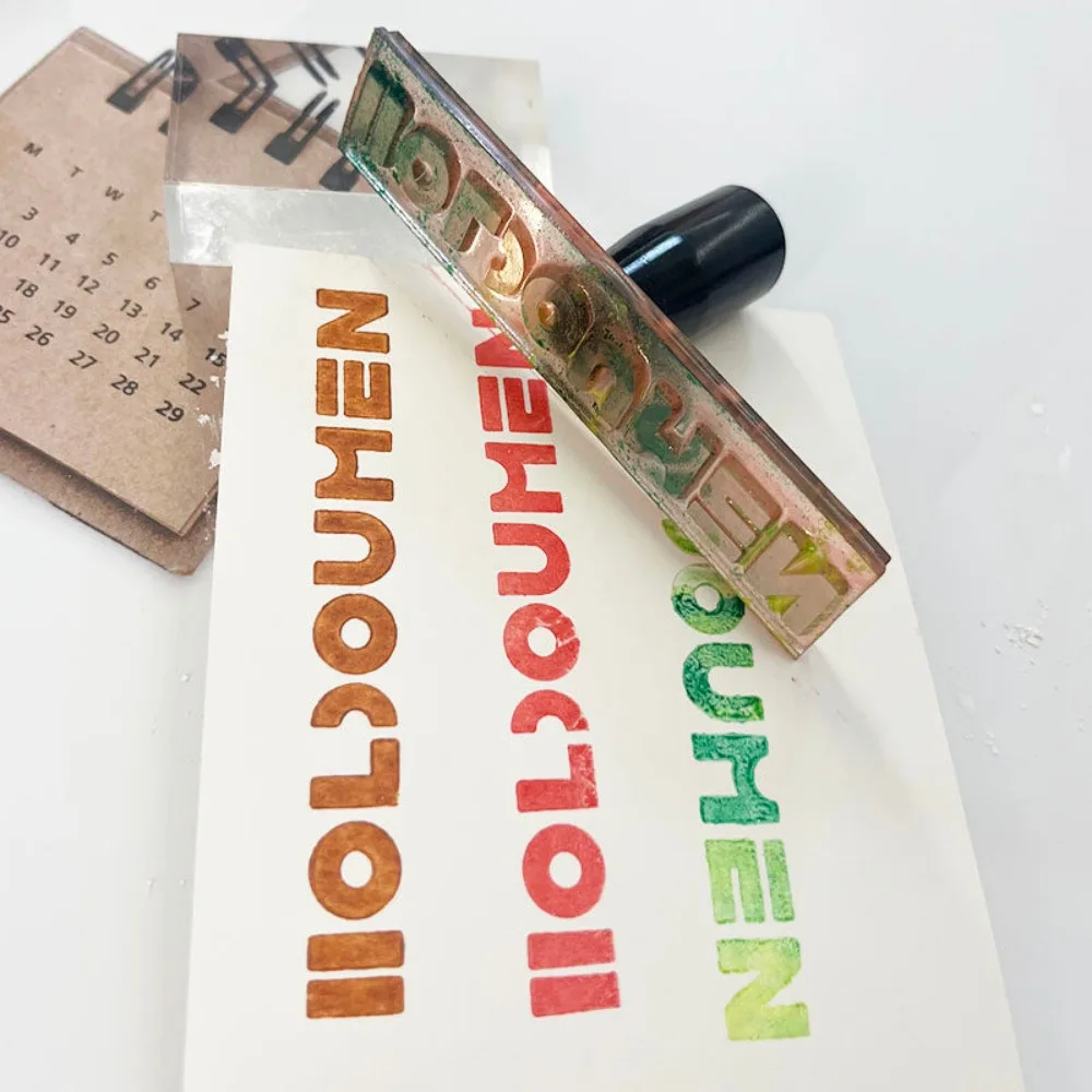 

Customized Stamp Seal Acrylic Mini Silicone Seal Cloth Label Logo Seal Personalized Custom Packaging Paper Bag for Clay Stamp