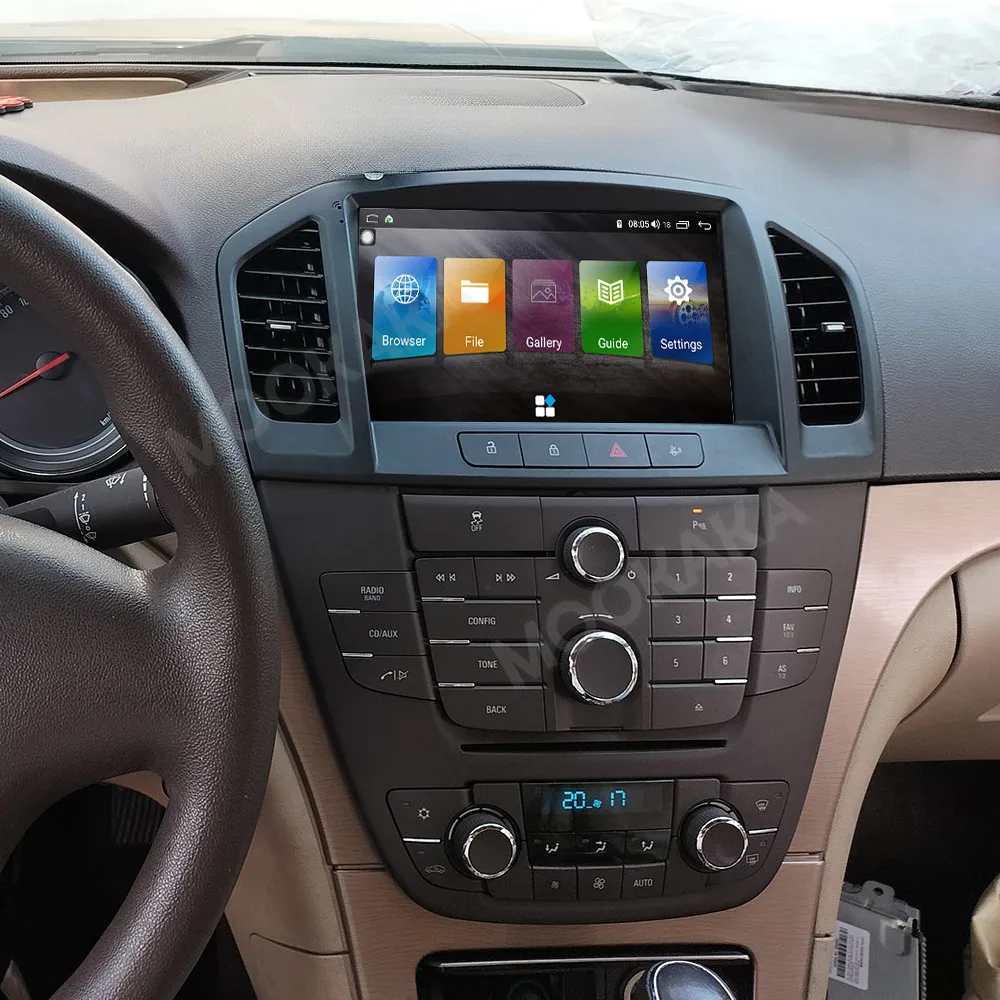 9 Inch Android 14 Car Radio For Buick Regal 2009-2013 Octa-Core IPS Touch Screen Wireless CarPlay GPS Navigation 4G WiFi OEM Fit