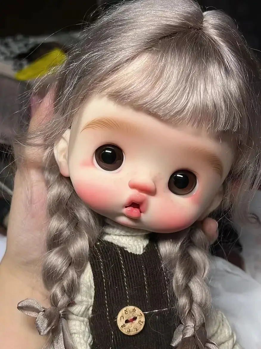 New 26.5cm Cute Boy bjd Doll  1/6 sd joint humanoid toot Beak Nude Baby Resin Sweet wine spot makeup free shipping