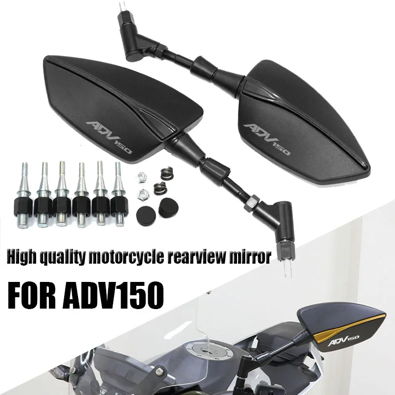 

The New High Quality Universal Motorcycle Mirror Rearview Rearview Mirror with LOGO FOR ADV150 ADV 150 17-23 2017 2018 2019
