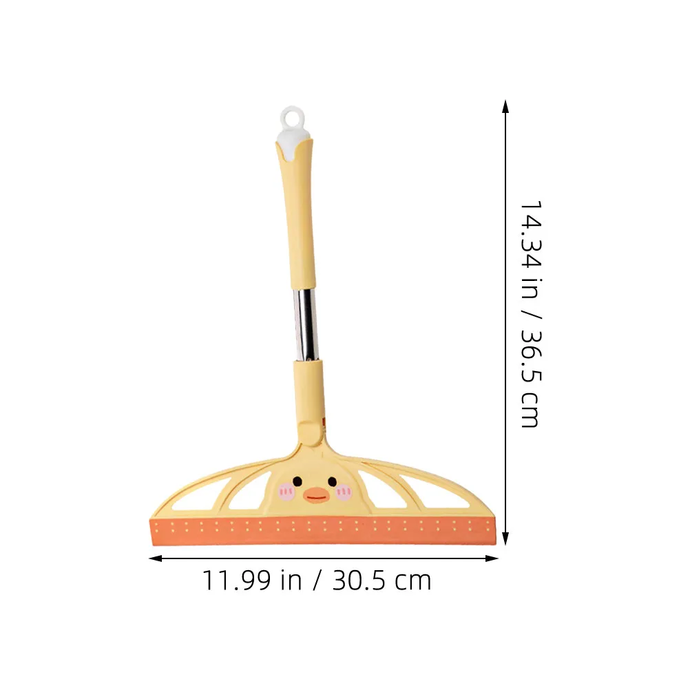 2Pcs Shower Glass Squeegee Window Cleaner Car Mirror Scraper Tool Yellow Multipurpose Cleaning Tool