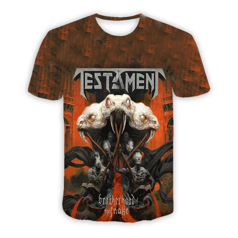 CAVVING 3D Printed  Testament  ROCK  Casual T-shirts  Hip Hop T Shirts Harajuku Styles Tops Clothing for Men/women