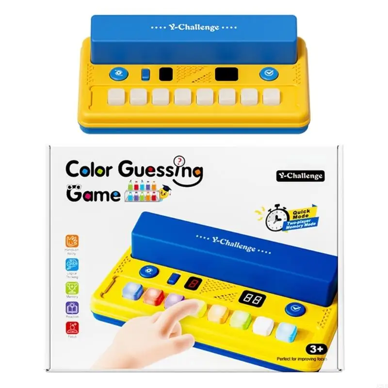 4-in-1 Kids' Educational Toy Color Guessing, Quick Tap, Memory Games for Cognitive Development, Portable & Adjustable for A2UB