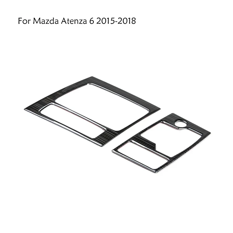 Car Console Gearbox Panel Trim Frame Cover Sticker Strips Garnish Decoration Stylin For Mazda Atenza 6 2015-2018