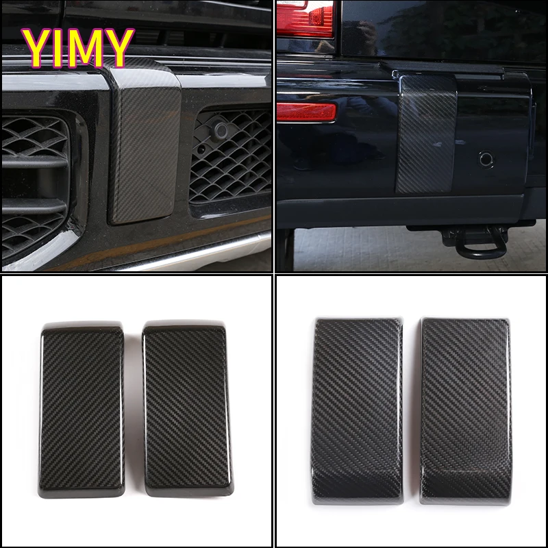 

2x Real Carbon Fiber Car Front and Rear Bumper Decoration Trim Suitable for Mercedes-Benz G-Class W463 W464 2016-2024