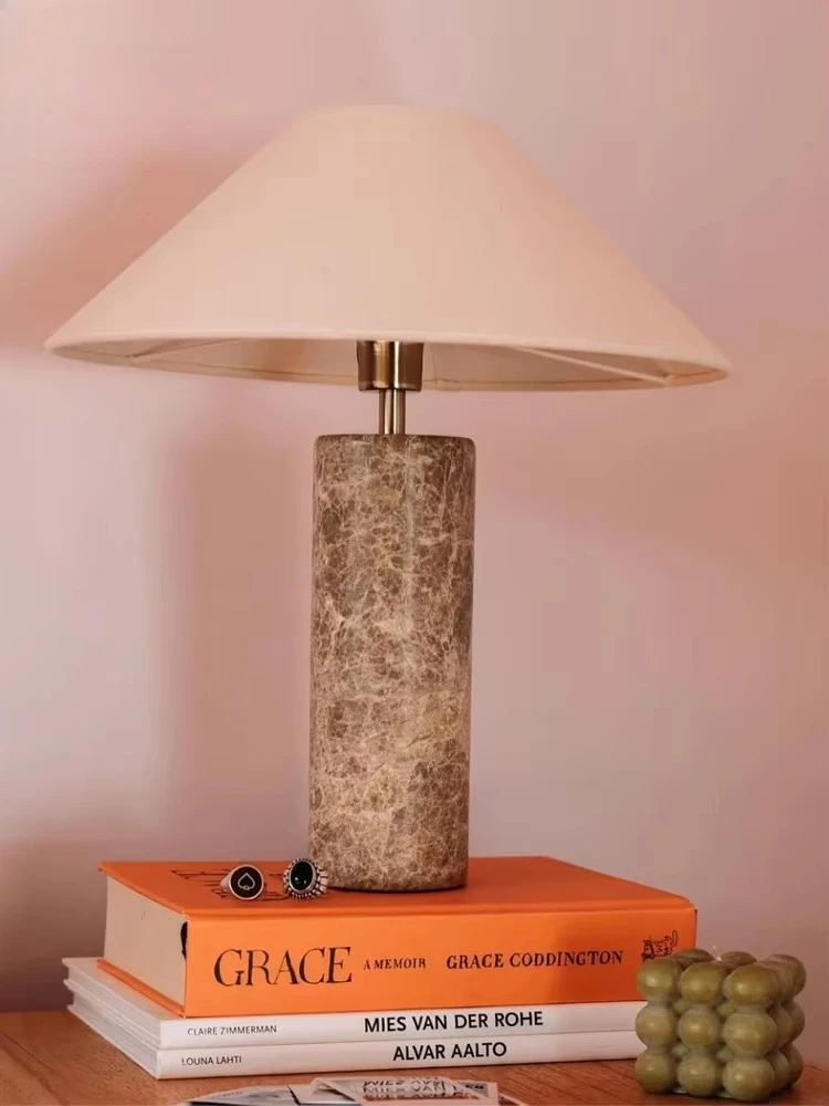 Modern marble desk lamp LED E27 designer medieval desk lamp home decoration living room study bedroom bedside