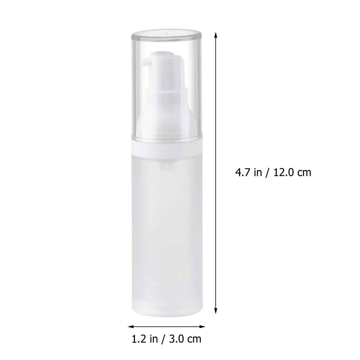

3pcs Emulsion Lotion Bottles Empty Storage Travel Toiletries Leakproof Durable Frosted Vacuum Pump Container
