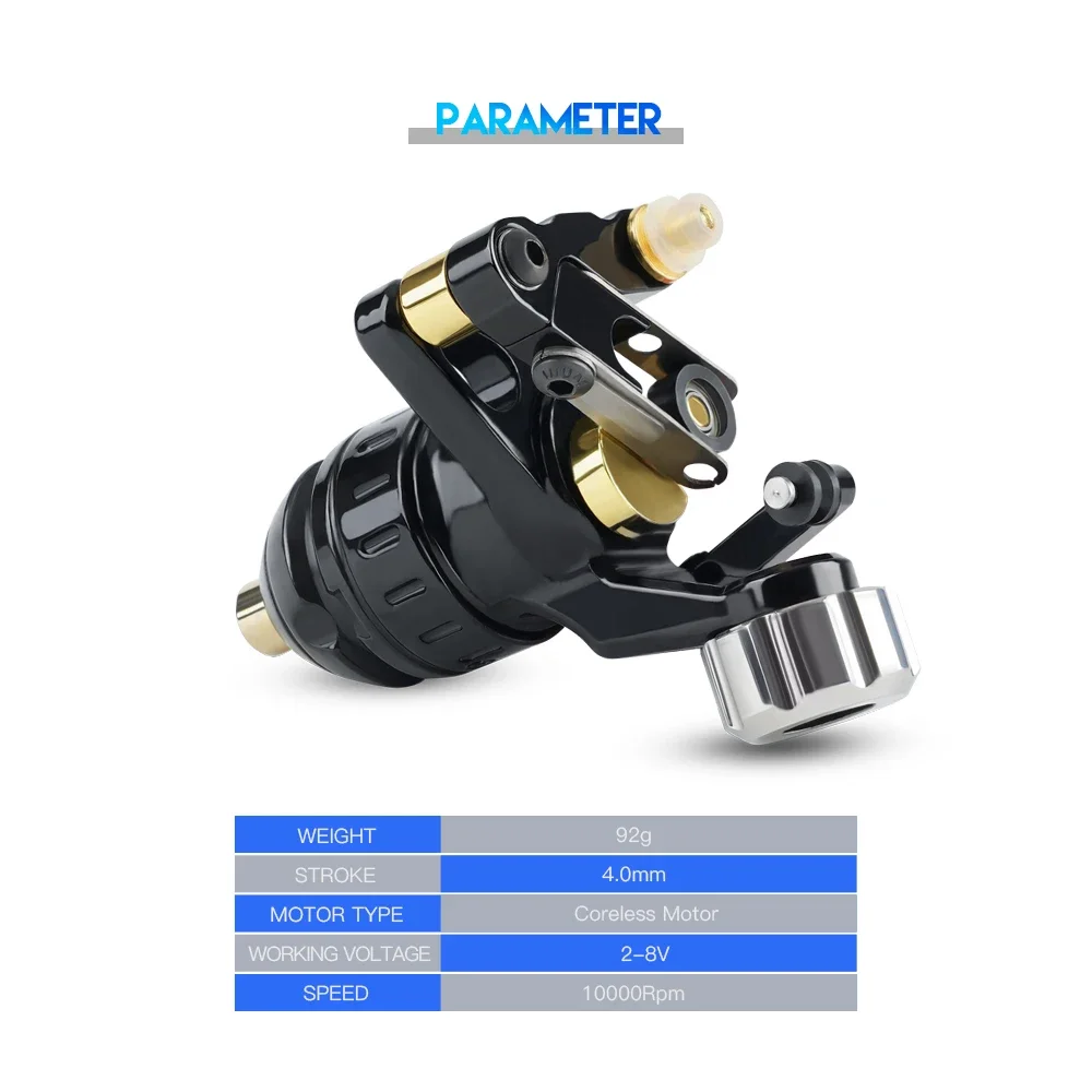 Professional Rotary Tattoo Machine Black Color