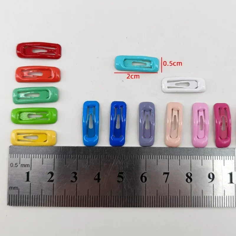 20Pcs/Lot DIY Hair Accessories Mini Pet Hairpin Candy Color Cute BB Clip Kawaii Barrette Paint Dog Hairgrip Girls Headdress