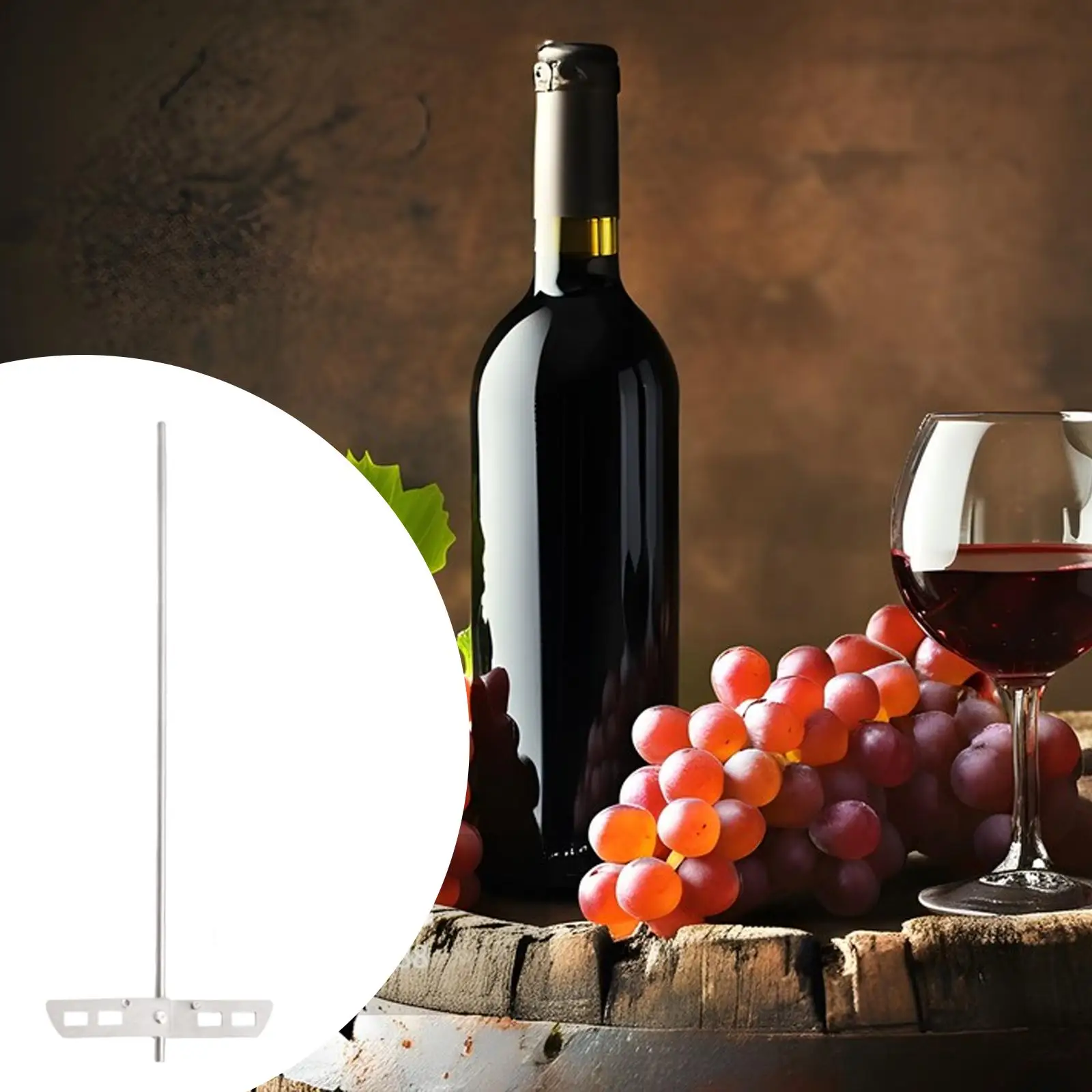 Wine Beer Degasser Whip Stirrer, Universal High Efficiency Homebrewing Drill Mixer Rod with Paddle