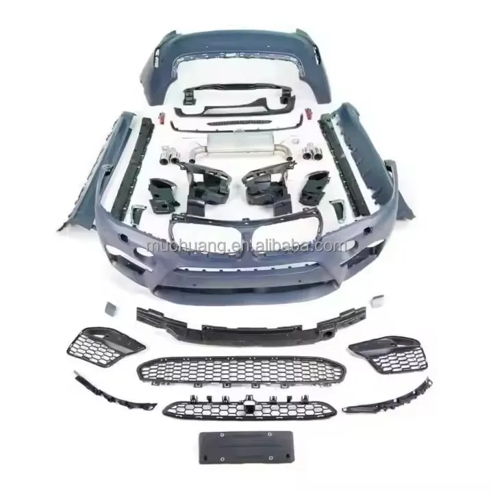 

X6M Style Front Bumper with Grill Modified ABS Body Kit for BM/W X6 F16 2014-2017 Sport Car Bumpers for Auto Upgrade