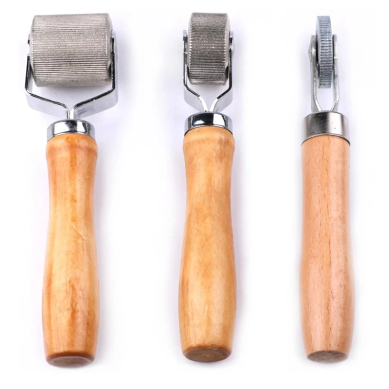 Car Tire Repair Kit Roller Auto Patch Roller Motorcycle Wheel Repair With Wooden Handle Tire Repairing Tool For Cars Accessories