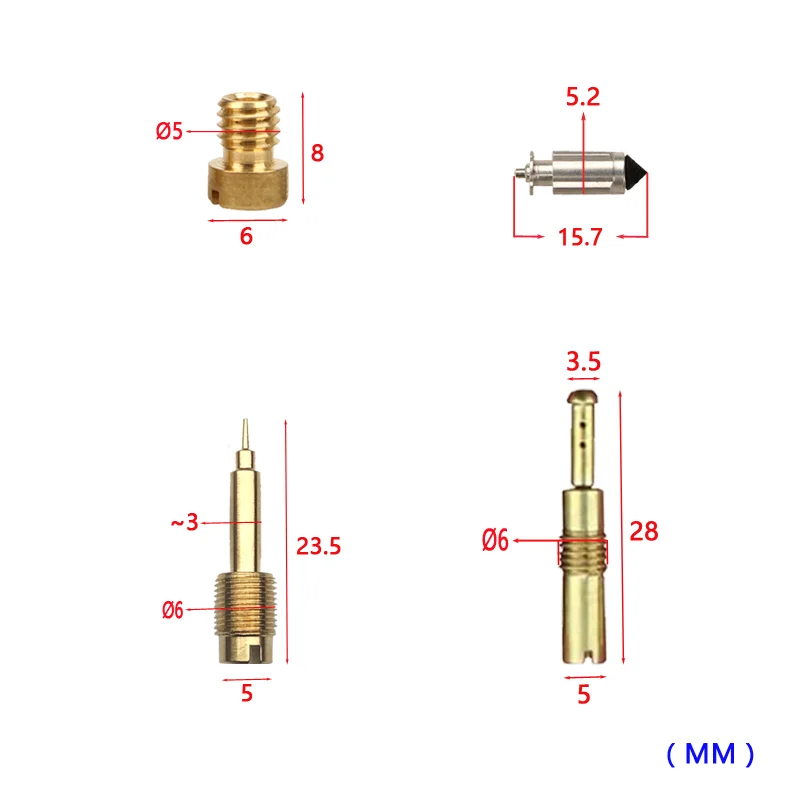 Kit de reparación de carburador Honda 125 VARADERO XL125V, piezas de flotador de carburador para motocicleta XL125 125cc