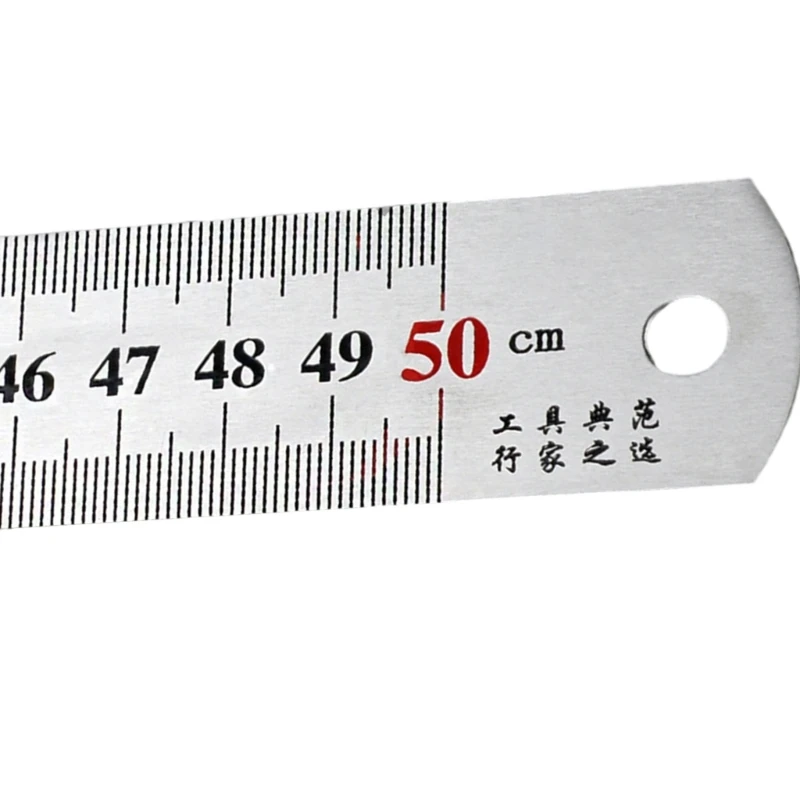 Edelstahl-Lineale, Metall-Präzisionslineale, gerade Kantenmesslineale aus Metall für bürotechnische Zeichnungen