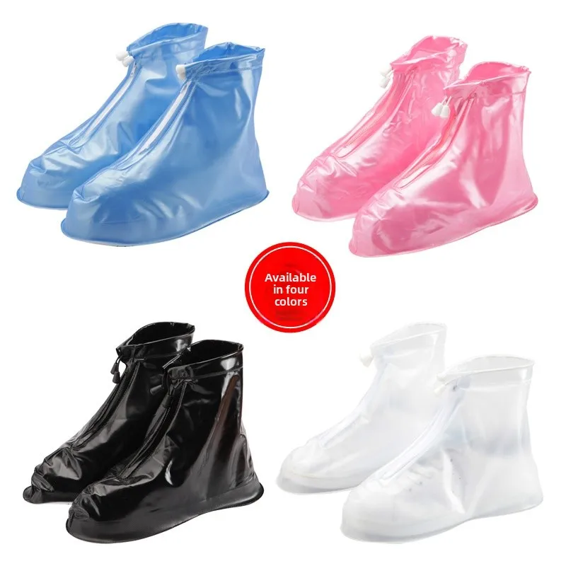 Fundas de Zapatos de PVC Marca Liwang, Unisex, Impermeables, para Senderismo al Aire Libre, Resistentes a la Lluvia, Cómodas, Transpirables, Fáciles de Poner y Quitar