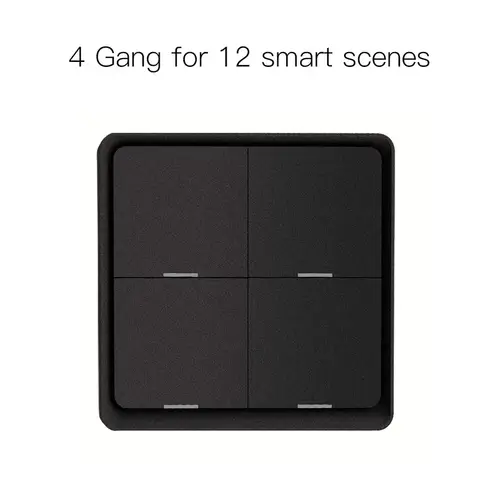 MOES 4 Gang Tuya ZigBee Wireless 12 Scene Switch Push Button Controller By battery Setup Automation Scenario for Tuya Devices - Image 9