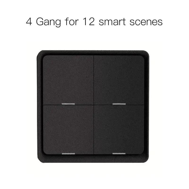 MOES 4 Gang Tuya ZigBee Wireless 12 Scene Switch Push Button Controller By battery Setup Automation Scenario for Tuya Devices - Image 9