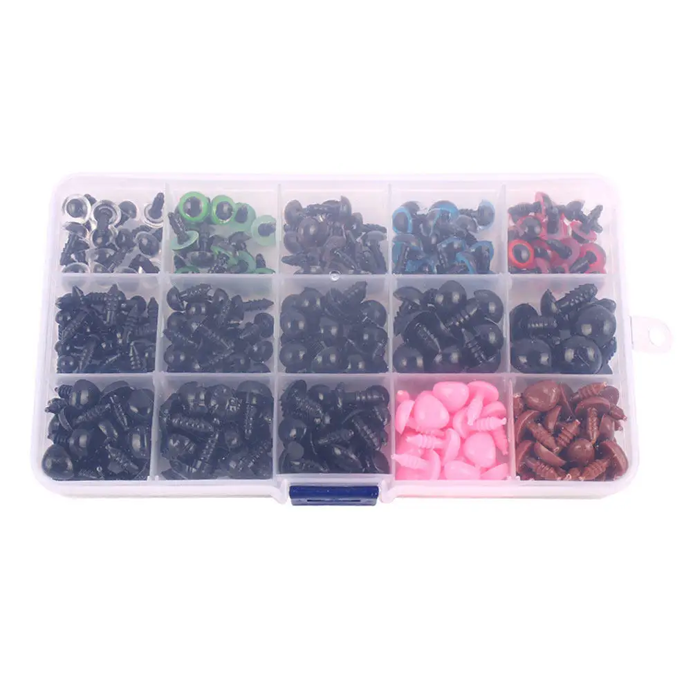 

1 Box DIY Craft Safety Eyes Noses High Quality Plastic Puppet Bear Accessories for Handmade Crafts Classroom Projects Decorative