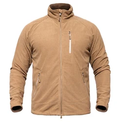 Outdoor Fleece Jacket Autumn and Winter Warmth Lightweight Tacticcal L3 Fleece Coat Liner Men Cycling Jogging Hiking Clothing