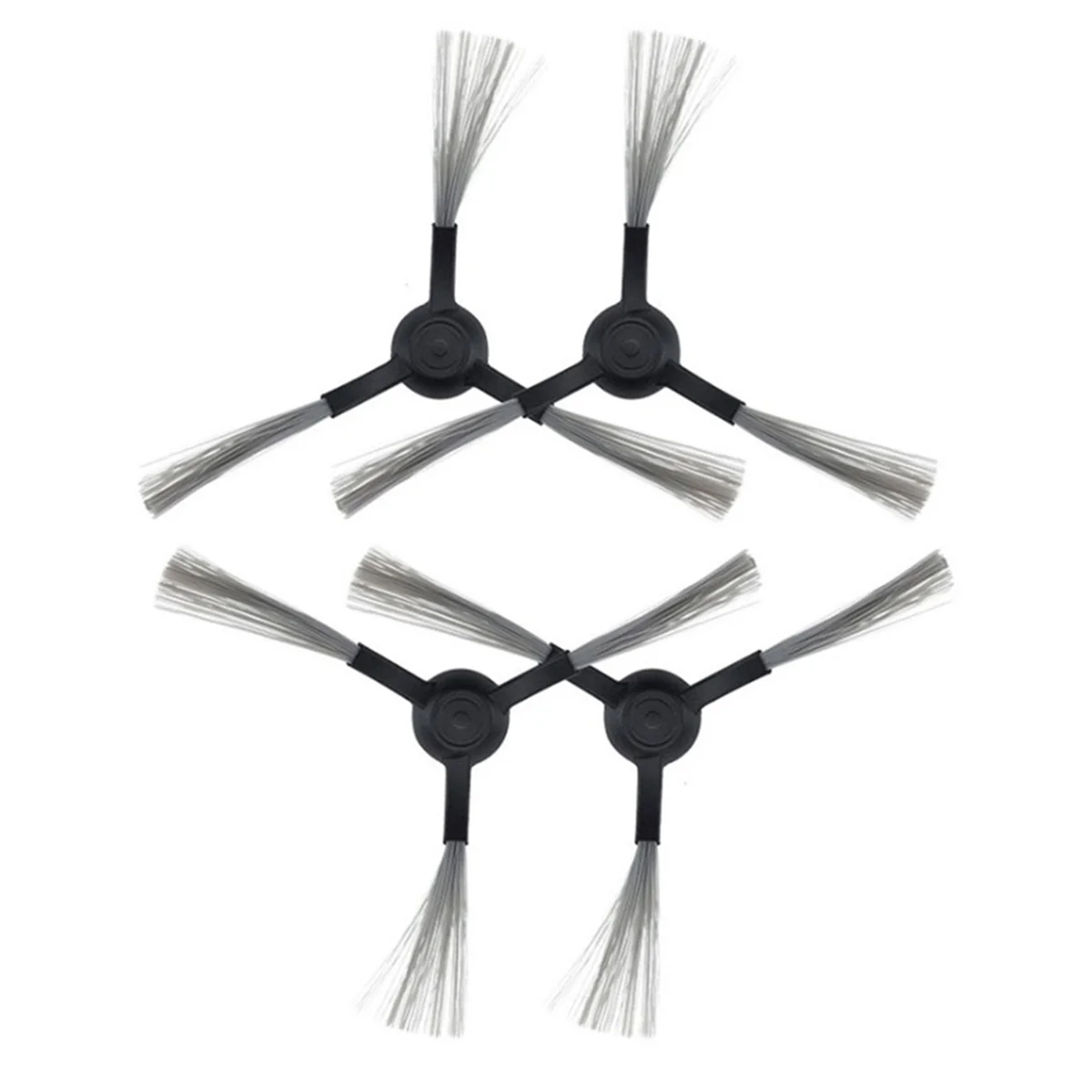 قطع غيار المكنسة الكهربائية ل شاومي Mi Roborock 1C ، استبدال فرشاة جانبية ، قطع الغيار ، فرشاة جانبية سوداء ، 4 قطعة