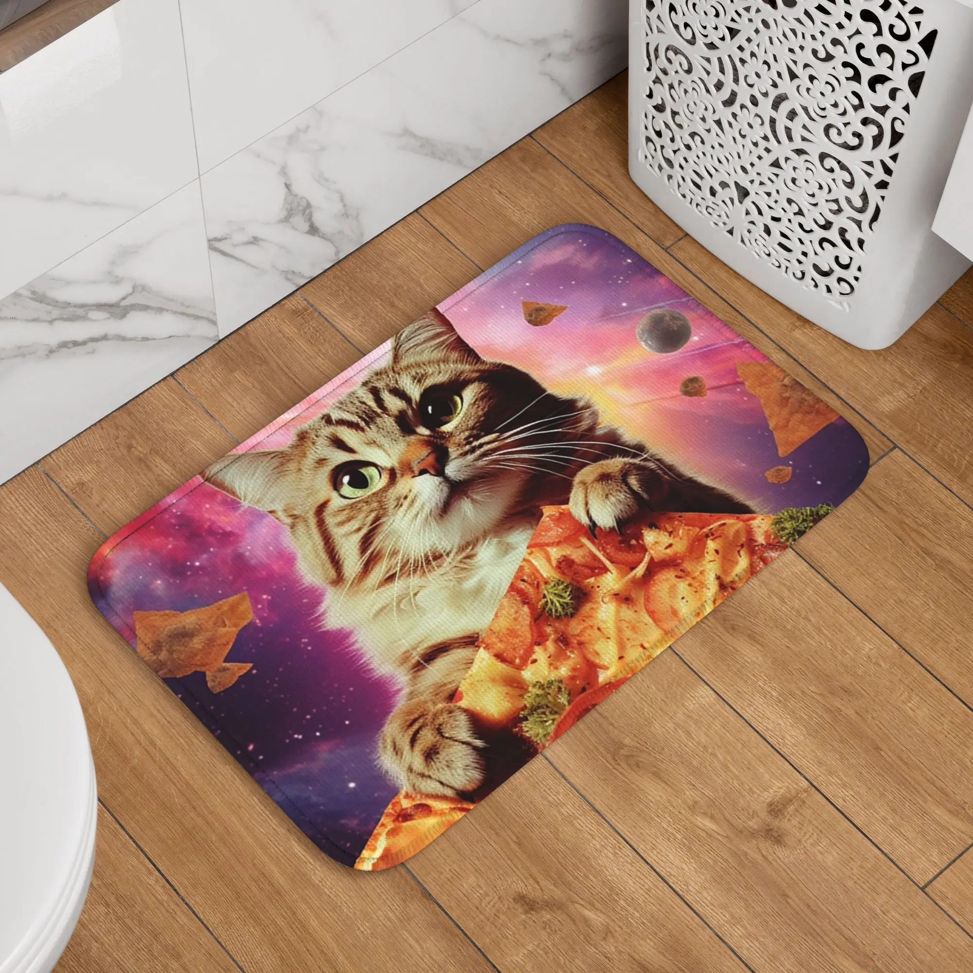 Galaxy Home Textiles - 밈캣 갤럭시 스페이스 피자 정크 푸드